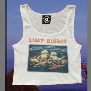 Limp Bizkit cropped tank top